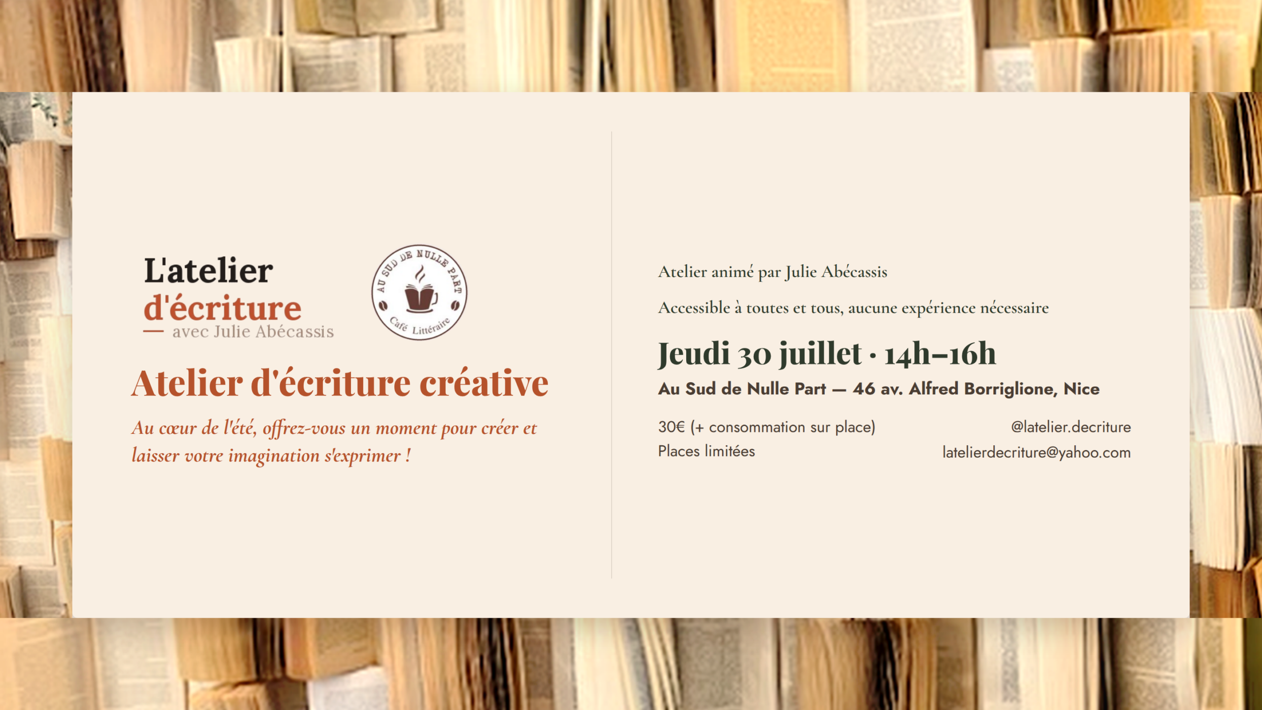 Atelier d'écriture